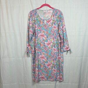 Vibrant Floral Long Sleeve Dress